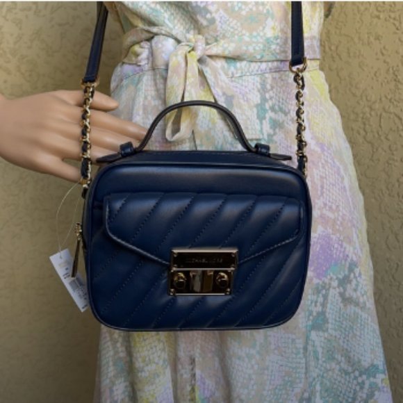 Michael Kors Small Rose Top Handle Leather Satchel - Picture 8 of 16